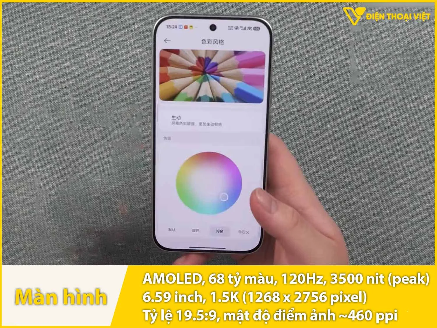 AMOLED 6,59 inch - 120Hz - 3500 nit