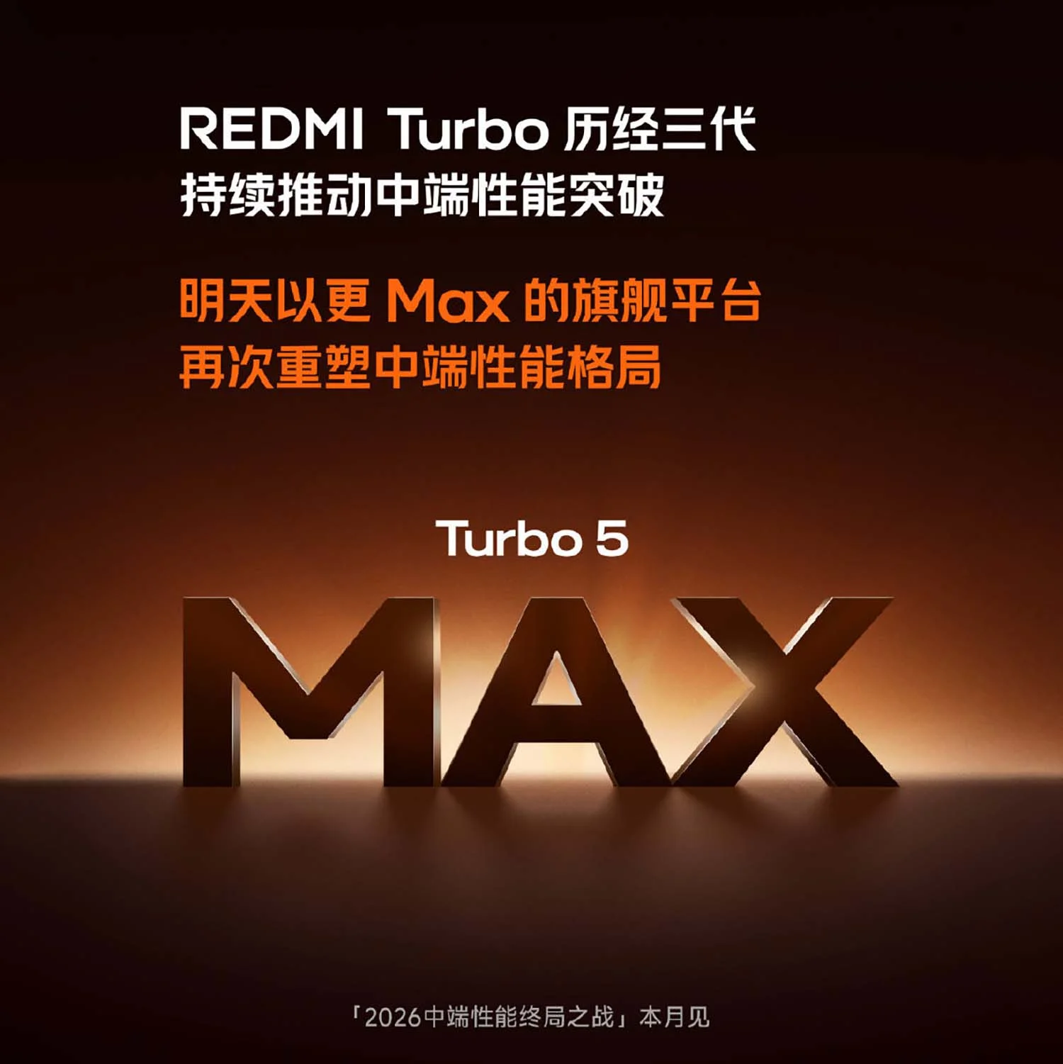 Poster chính thức dòng REDMI Turbo 5 Max