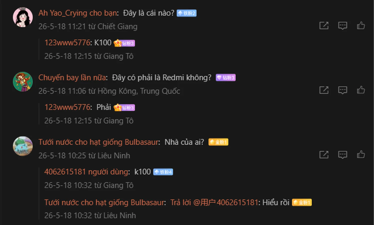 Dự đoán về REDMI K100
