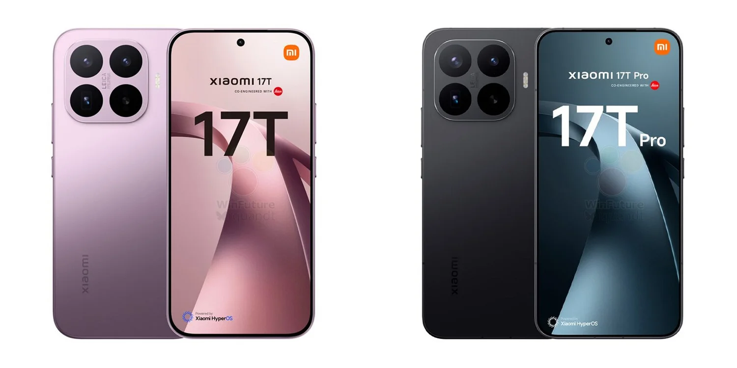 Ngoại hình Xiaomi 17T và 17T Pro