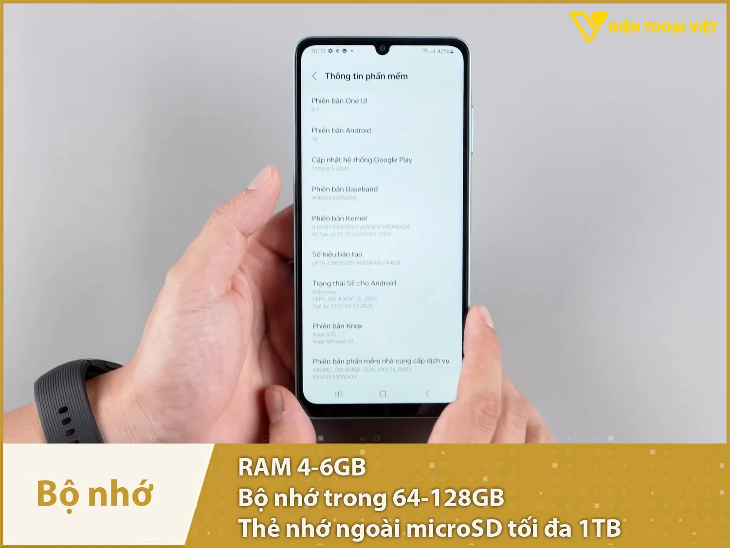 Samsung Galaxy A06 có RAM 4-6GB & Bộ nhớ trong 64-128GB