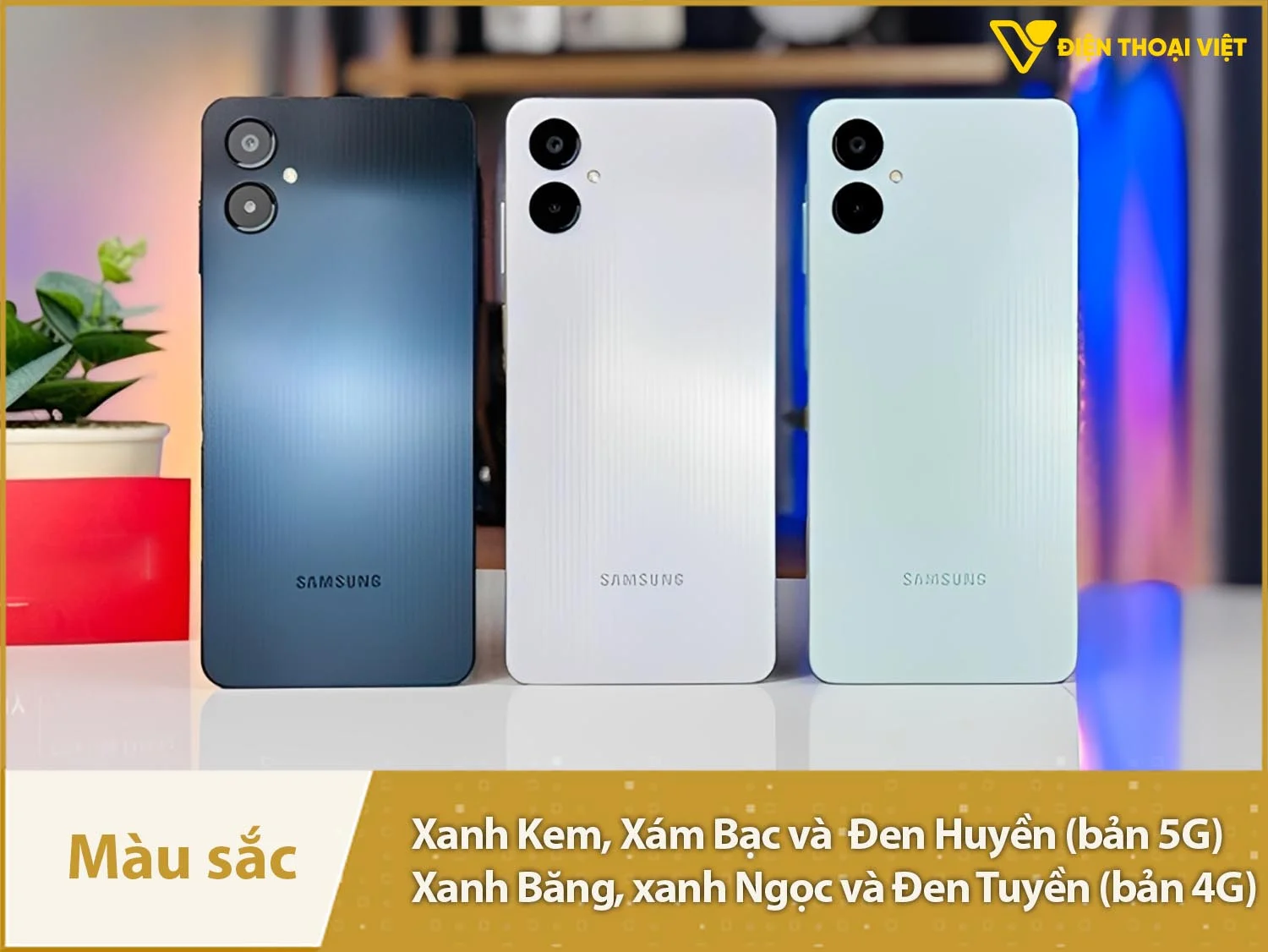 Samsung A06 có 3 màu sắc