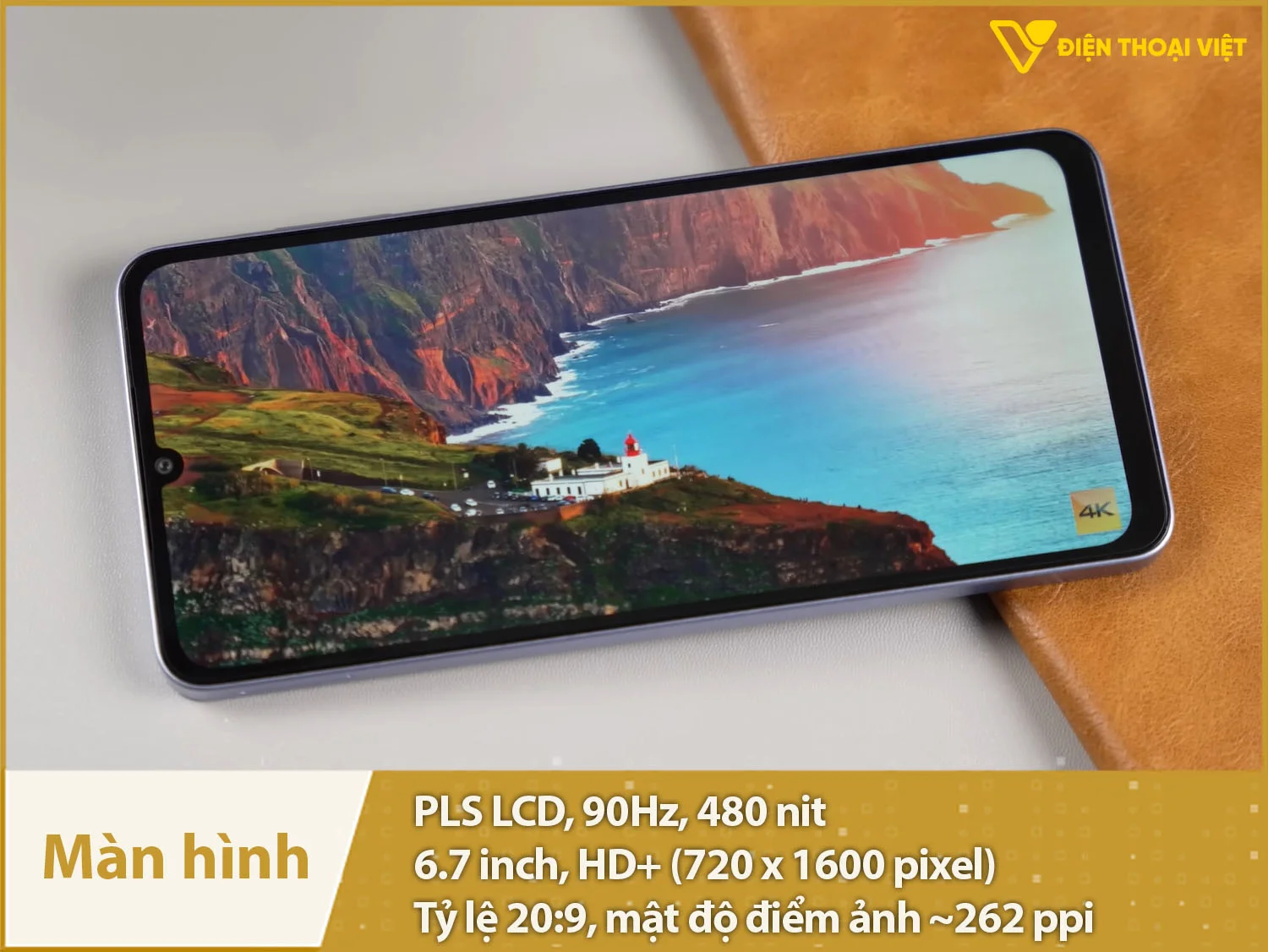 Màn hình 6,7 inch LCD 90Hz mượt mà