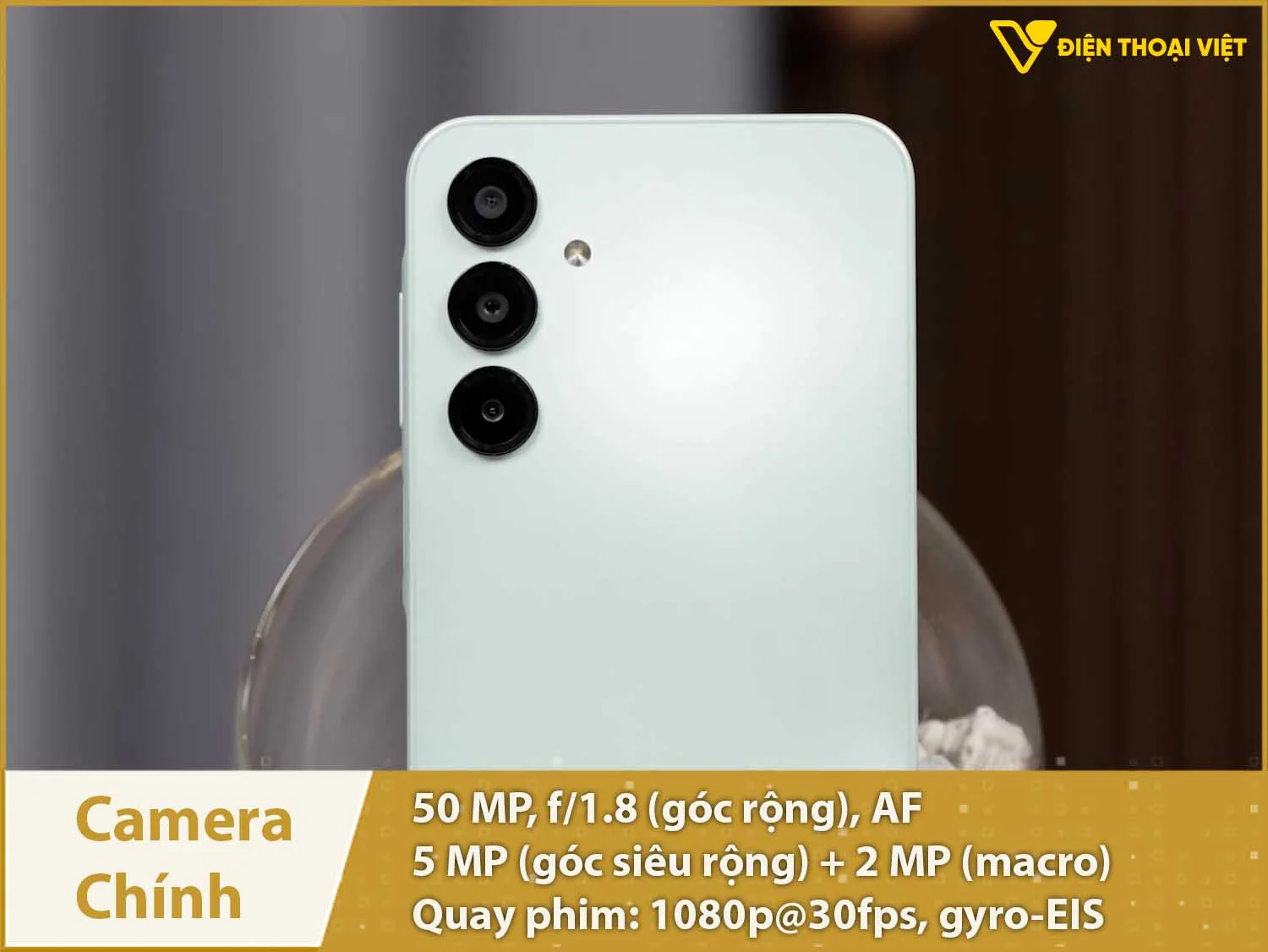 Camera chính 50MP & Quay phim 1080p