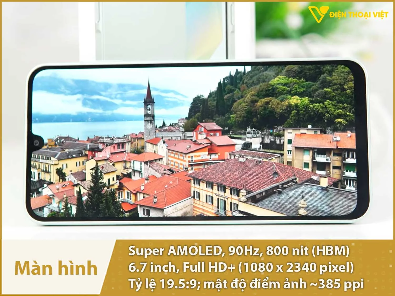 Màn hình 6,7 inch Super AMOLED 90Hz Full HD+