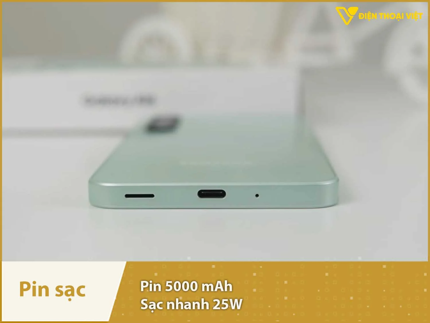 Pin 5000mAh đủ lớn & Sạc nhanh 25W