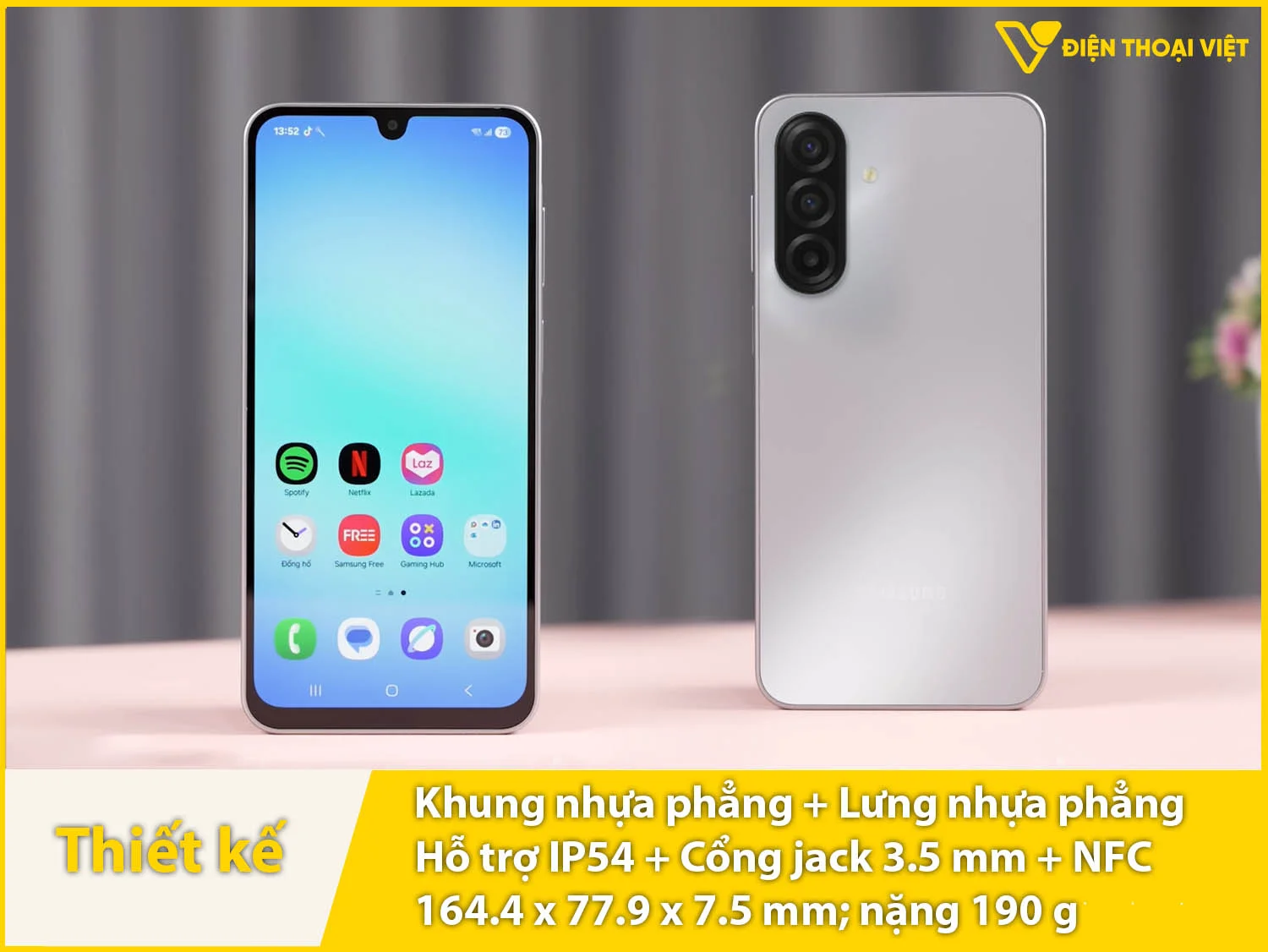 Thiết kế vuông vức, trang trọng