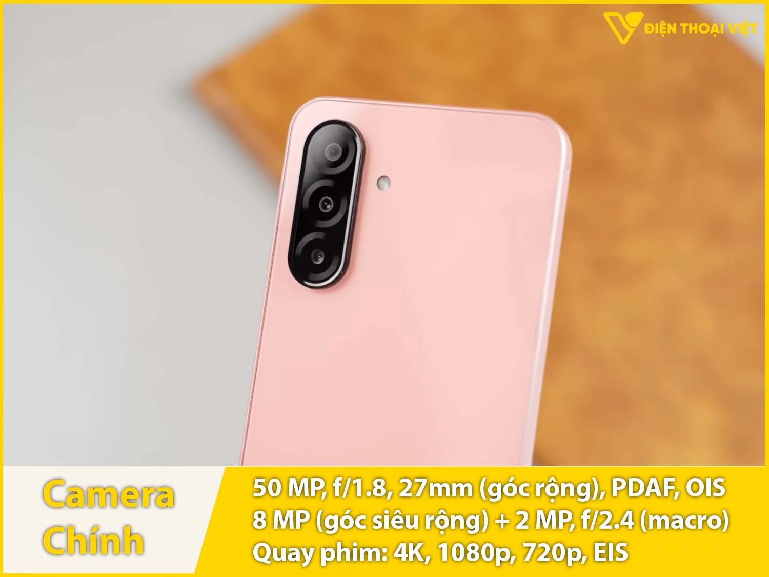 Camera 50MP OIS & Quay phim 4K