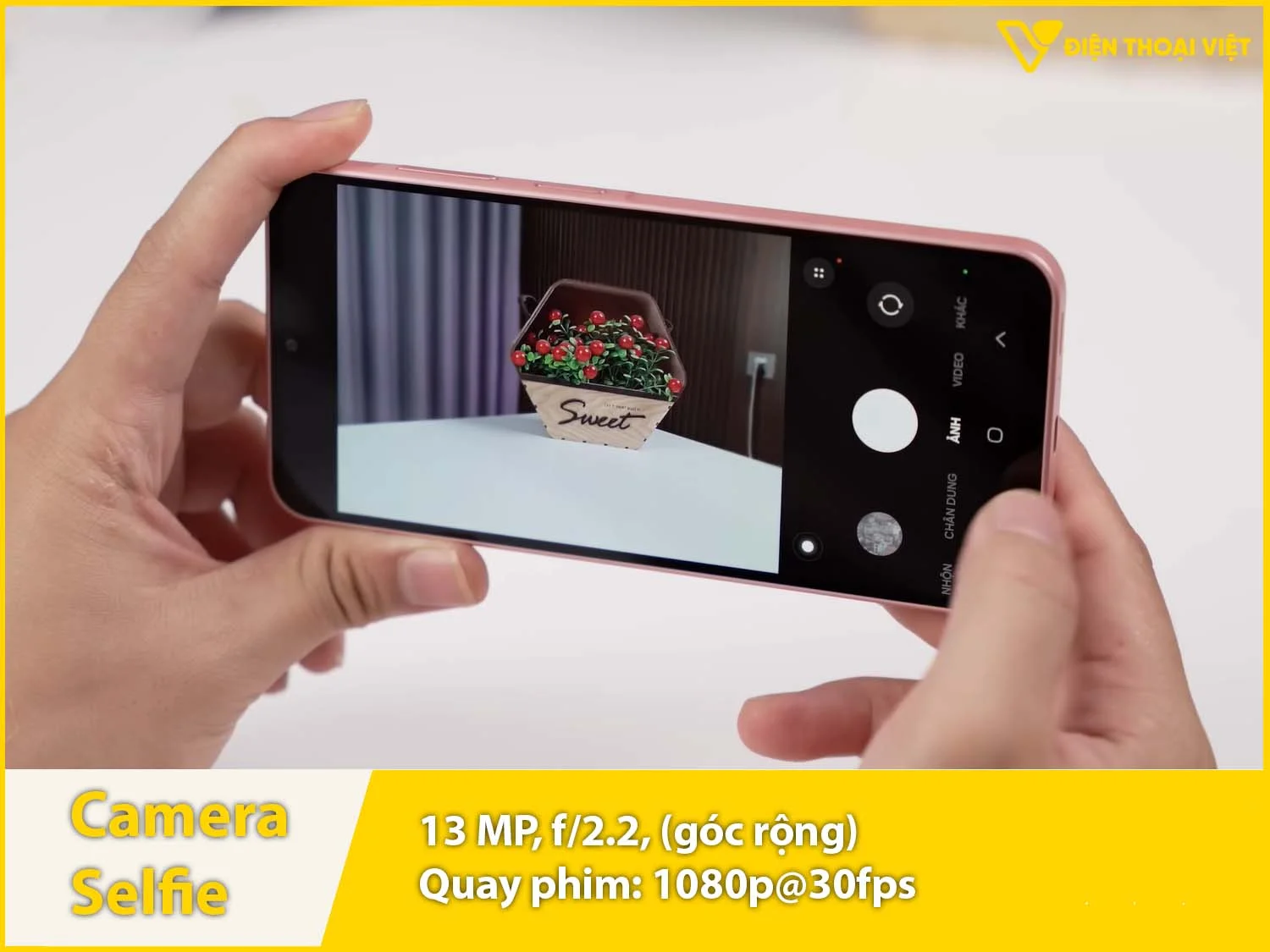 Camera selfie 13MP & Quay phim 4K