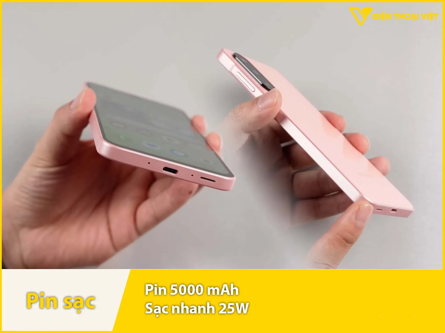 Pin 5000mAh & Sạc nhanh 25W