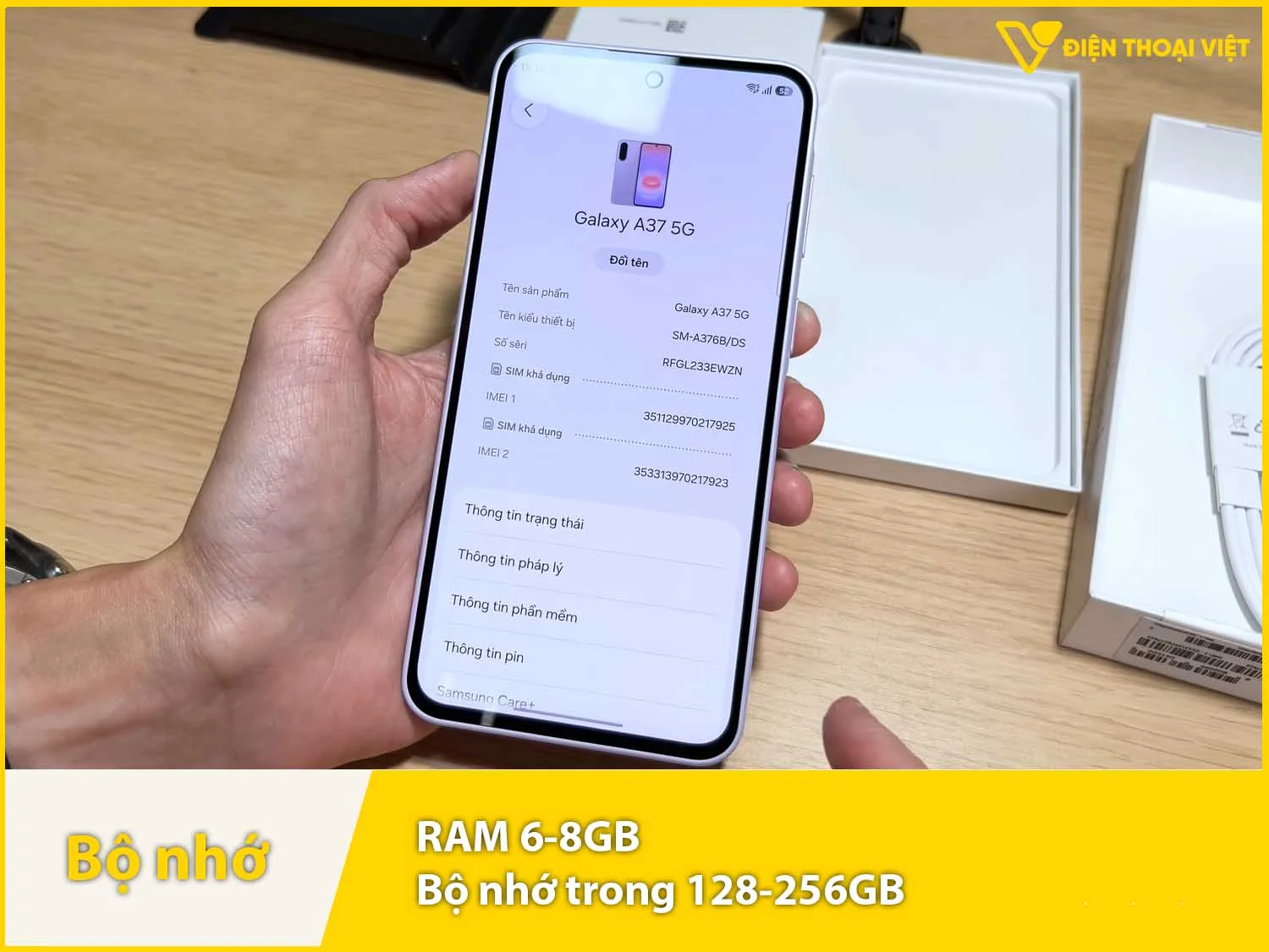 RAM 6-8GB & Bộ nhớ trong 128-256GB