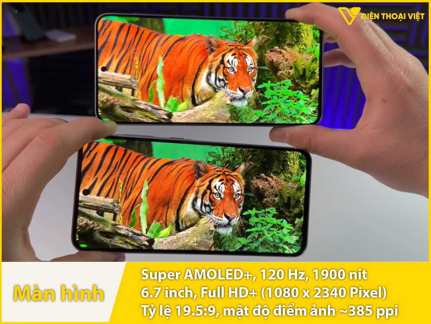 AMOLED 6,7 inch - 120Hz - 1900 nit