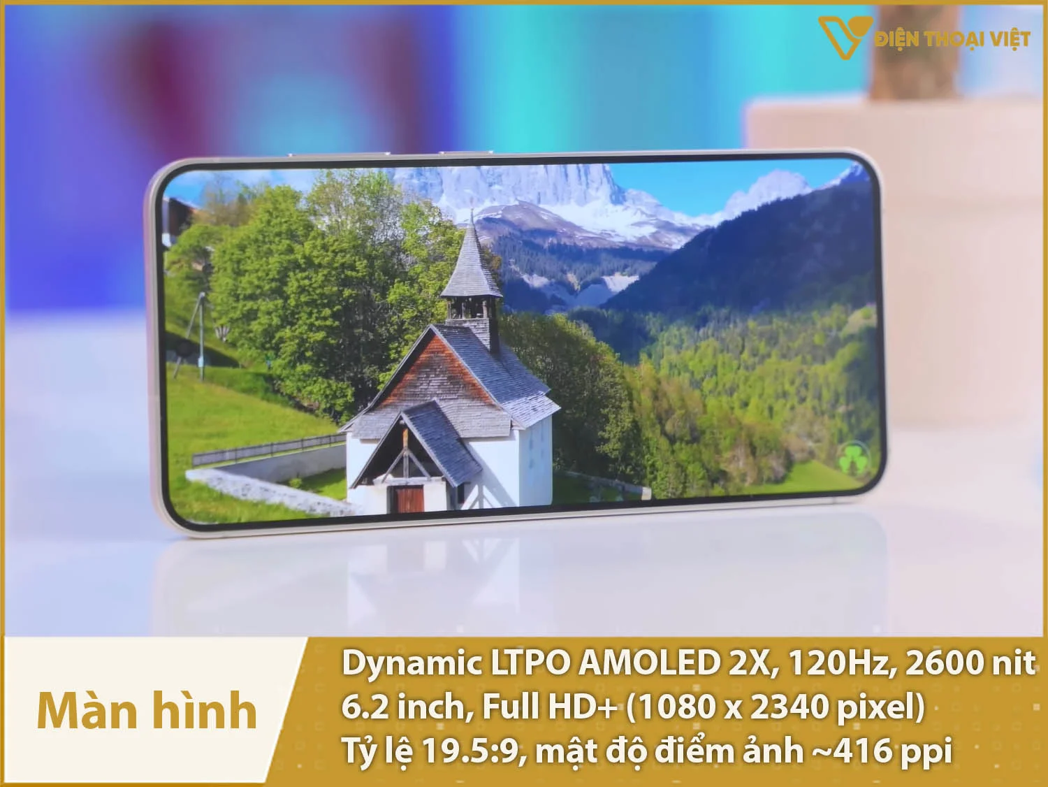 Màn hình AMOLED 2X 120Hz cực mượt, độ sáng cao 2600 nit