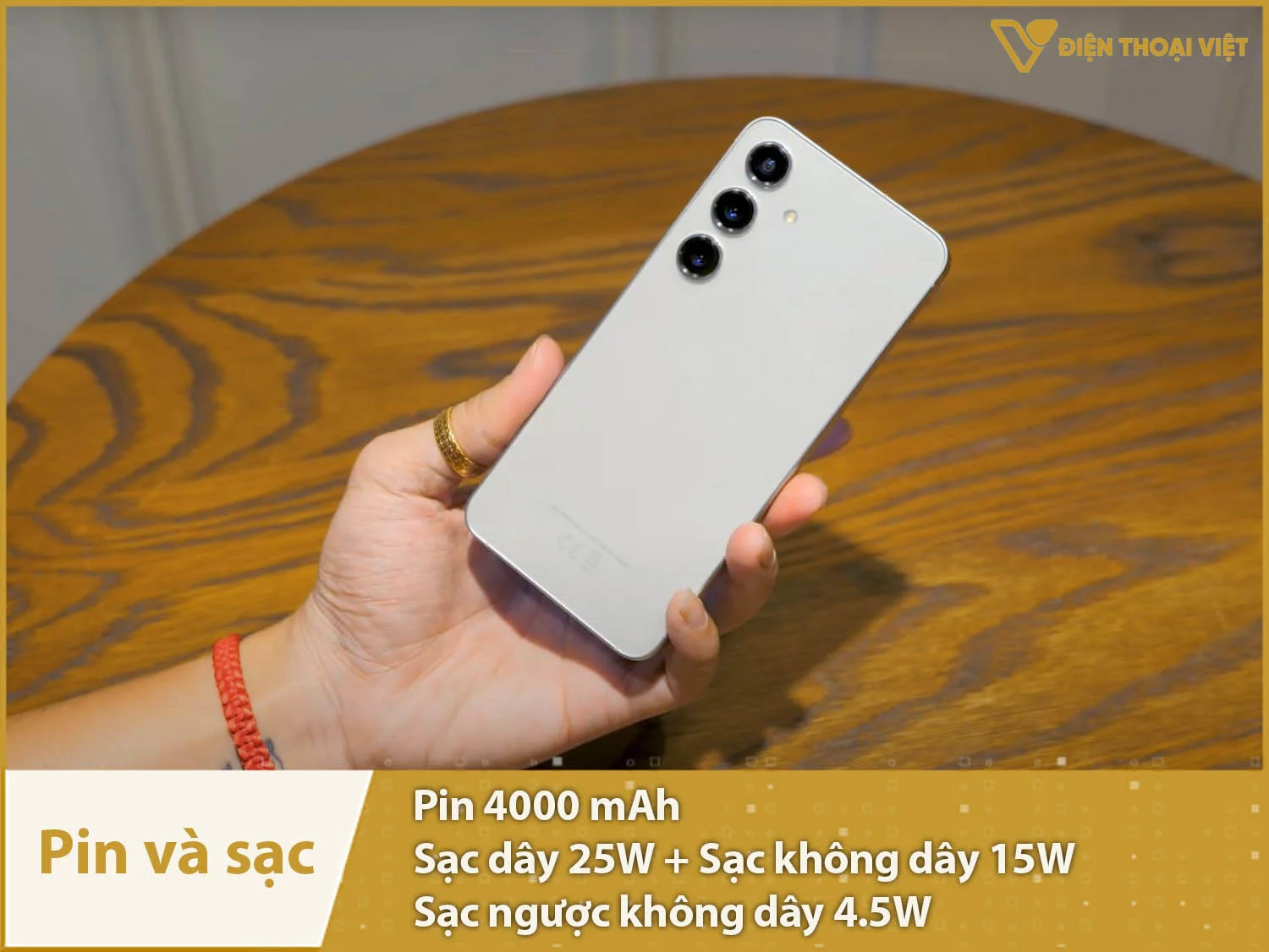 Pin đủ lớn 4000mAh & Sạc nhanh 25W