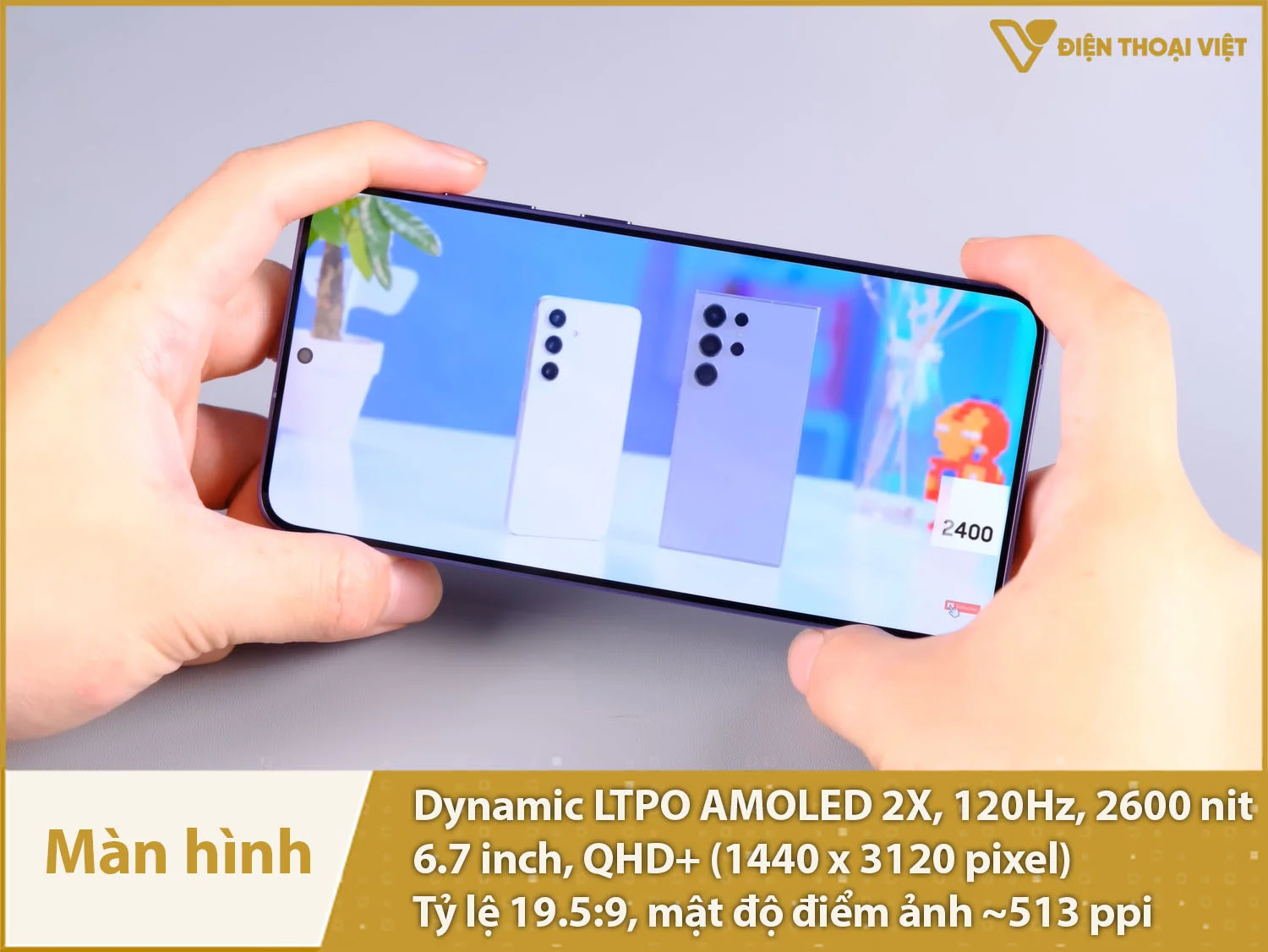 Màn hình AMOLED 2X QHD+ xuất sắc