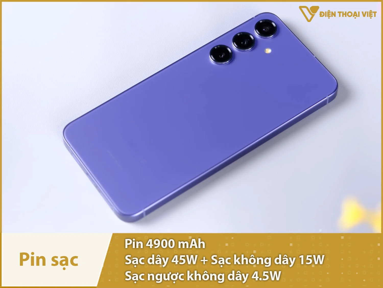 Pin đủ lớn 4900mAh & Sạc nhanh 45W