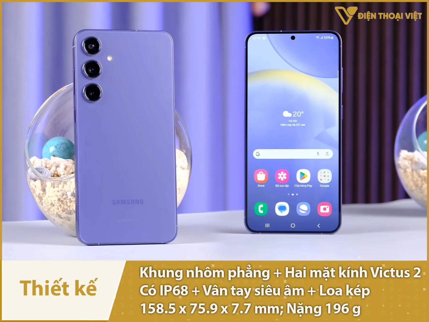 Thiết kế vuông vức, cao cấp