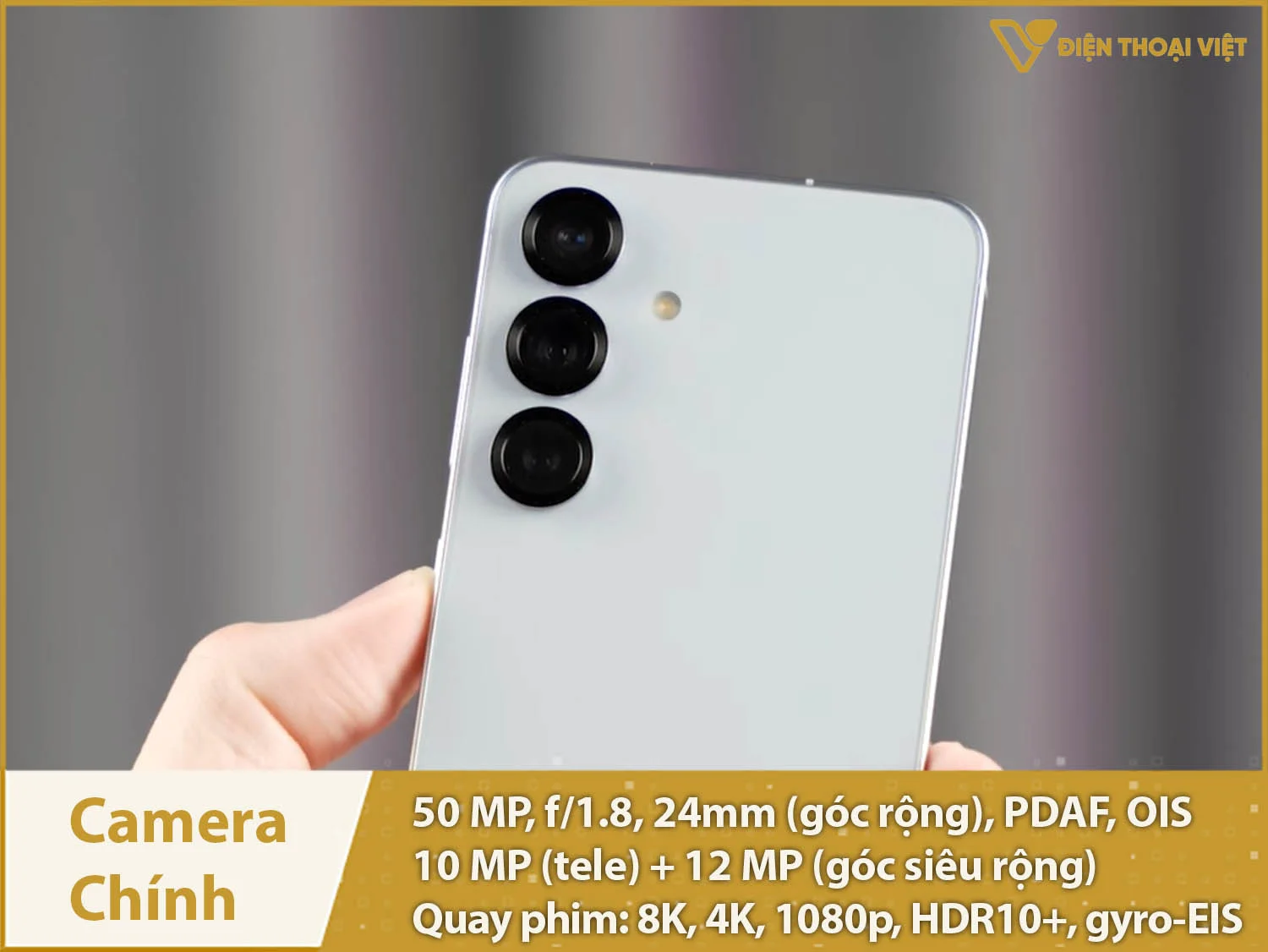 Camera chính 50MP & Quay phim 8K