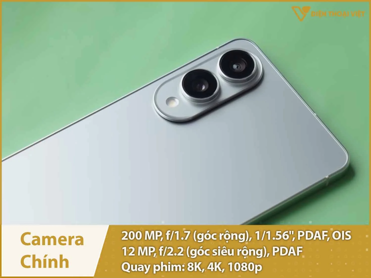 Camera 200MP + 12MP & Quay video 8K