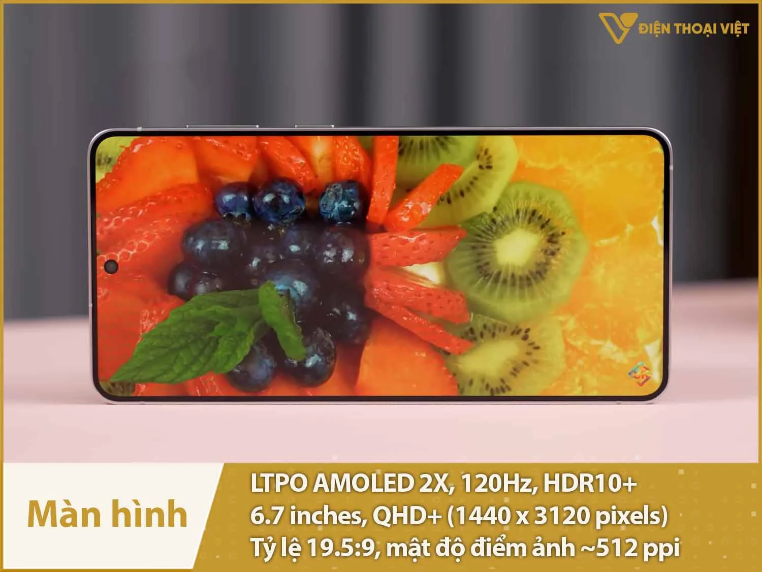 Màn hình Dynamic AMOLED 2X 120Hz 6,7 inch 2K xuất sắc