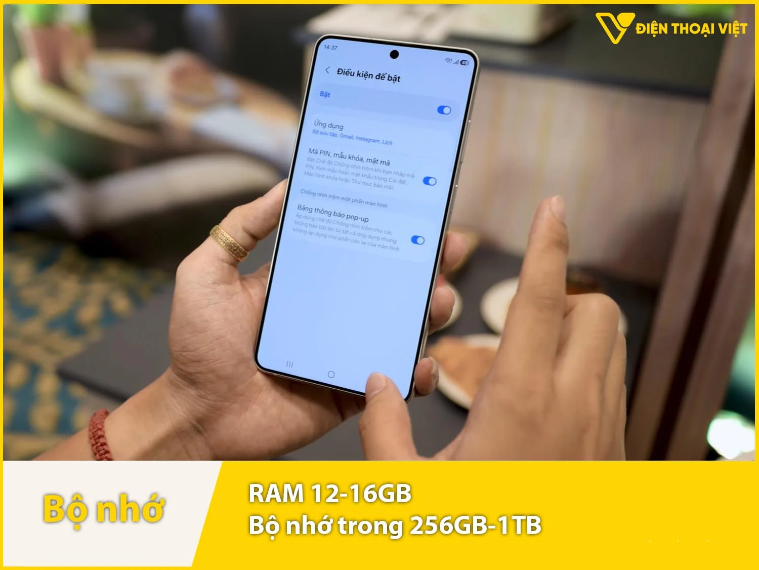 RAM 12GB vs 16GB & Bộ nhớ trong 256GB-TB