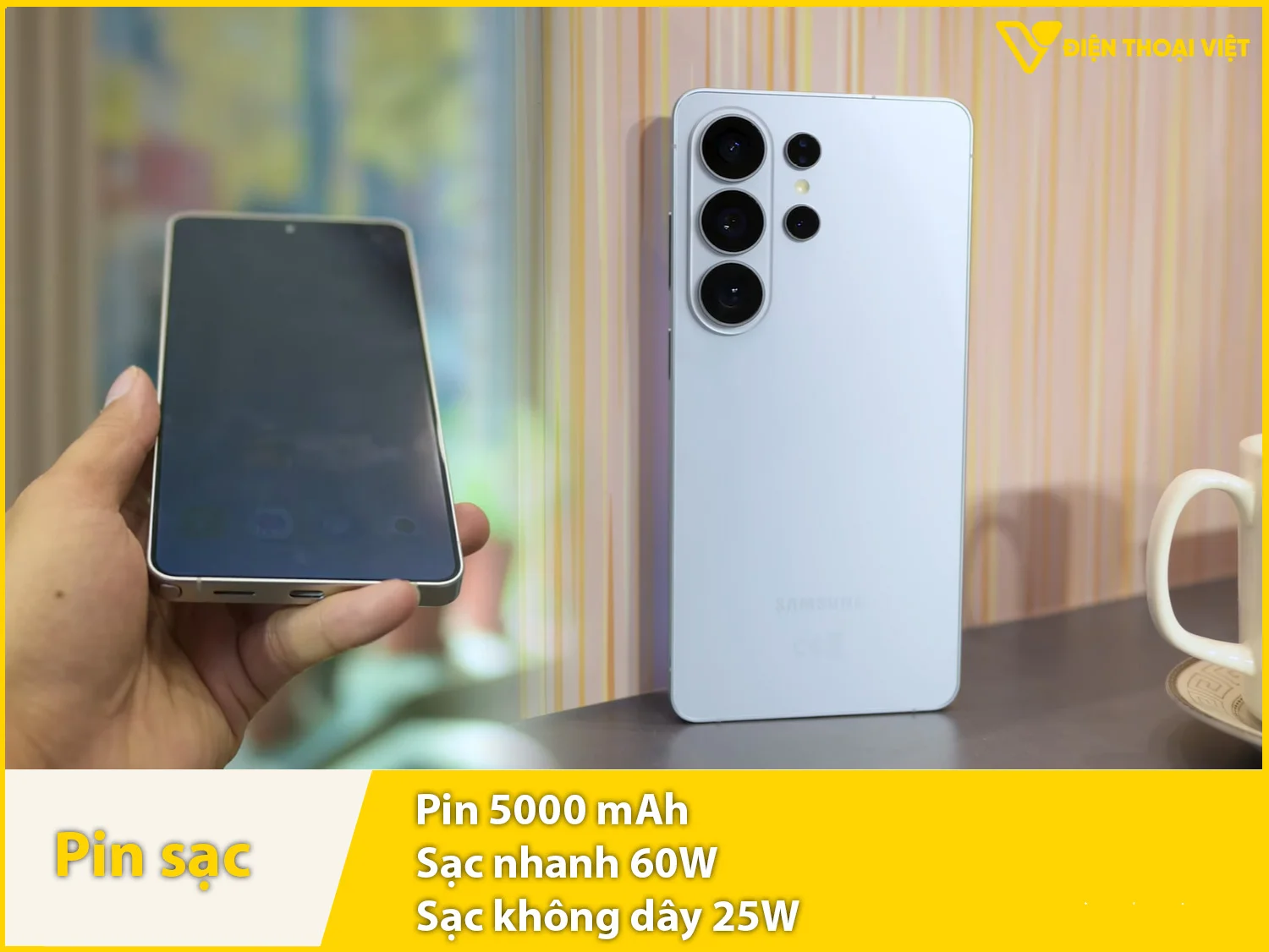 Pin 5000mAh & Sạc nhanh 60W