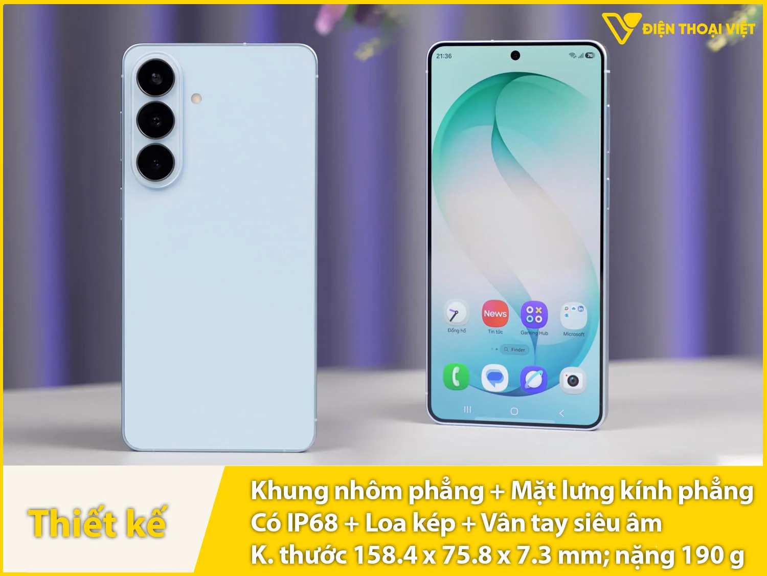 Khung nhôm phẳng & 2 mặt kính phẳng