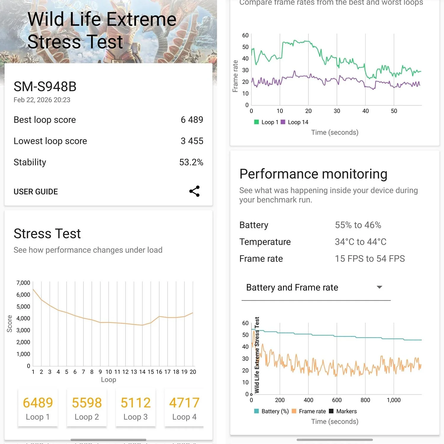 Kiểm tra độ ổn định bởi 3DMark Wild Life Extreme