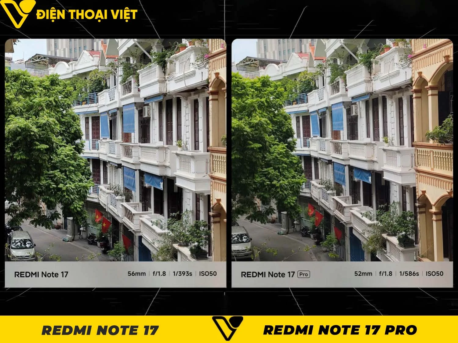 So sánh ảnh chụp zoom trên REDMI Note 17 Pro vs REDMI Note 17