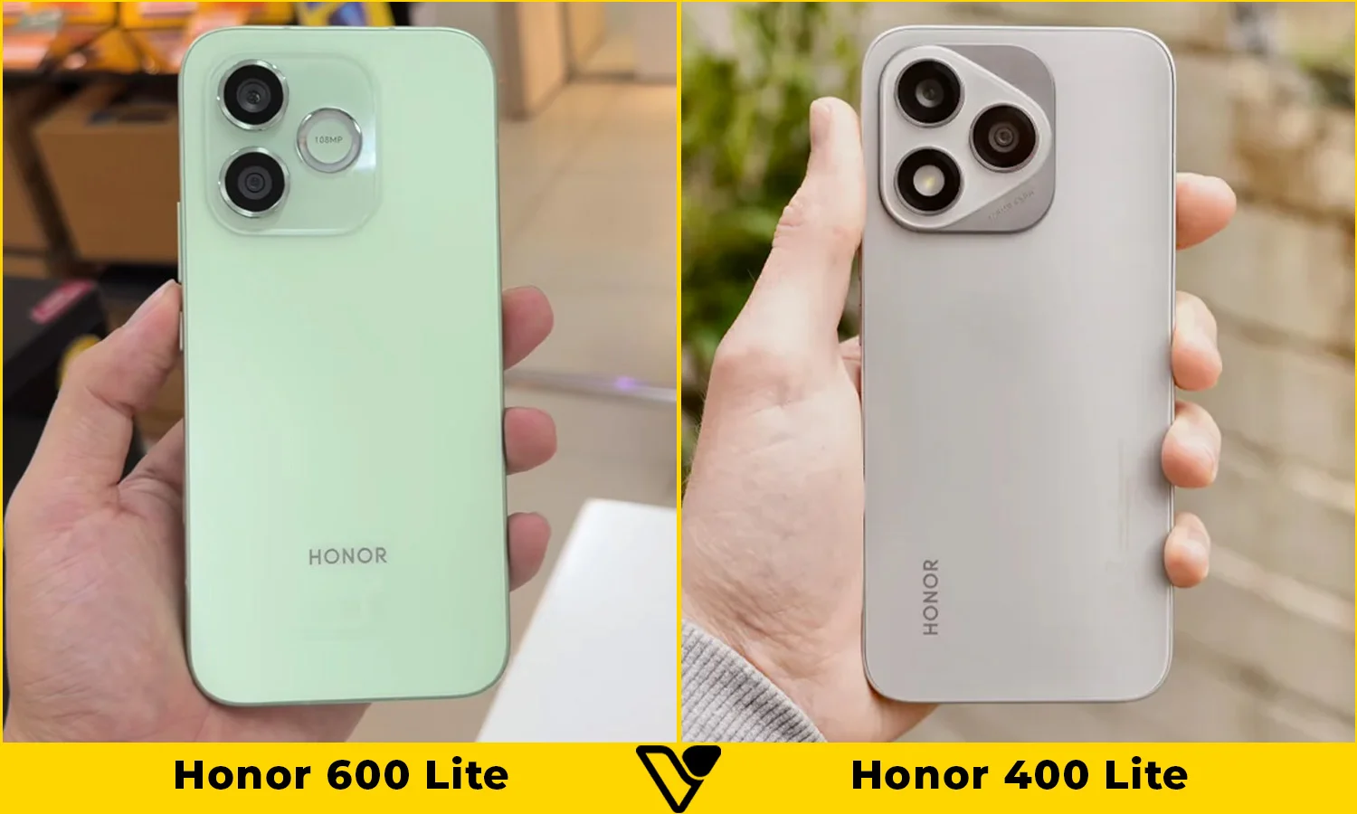 So sánh Honor 600 Lite vs Honor 400 Lite: Thiết kế