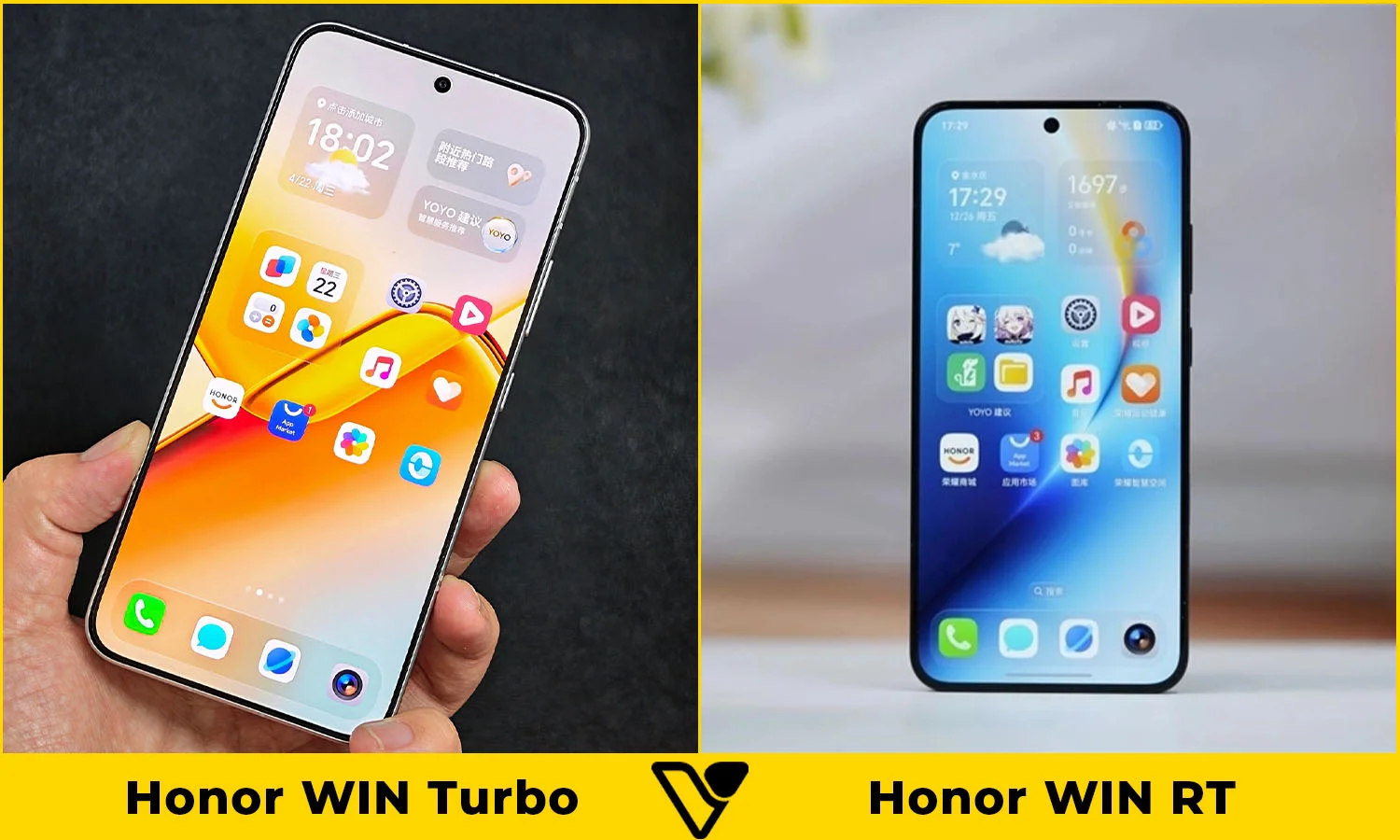 So sánh Honor WIN Turbo vs Honor WIN RT: Màn hình