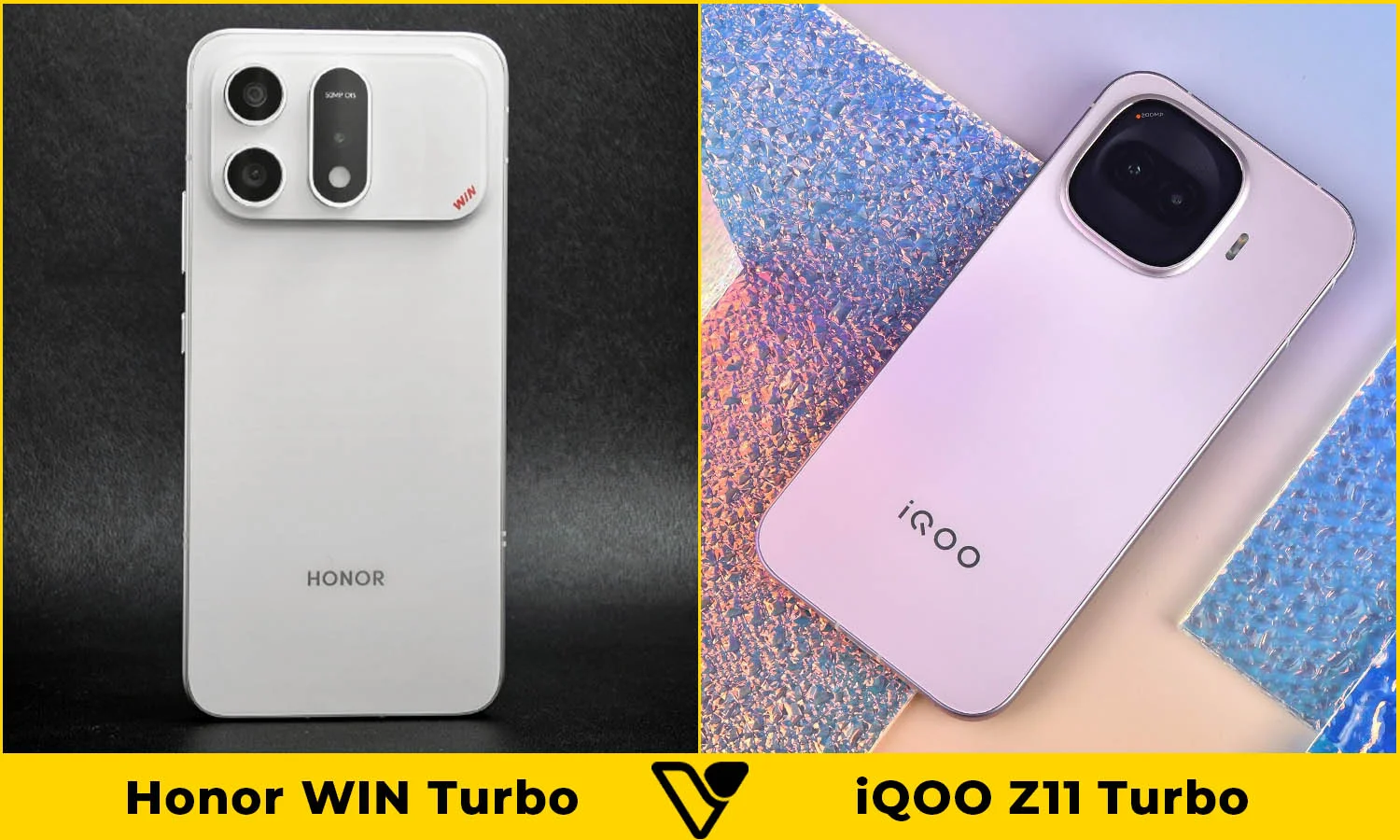 So sánh thiết kế Honor WIN Turbo vs iQOO Z11 Turbo
