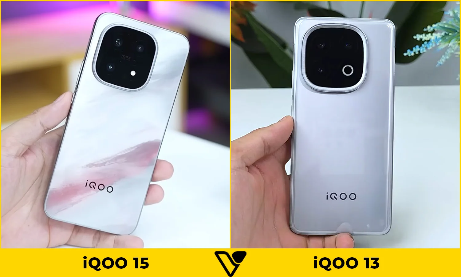 So sánh thiết kế iQOO 15 vs iQOO 13