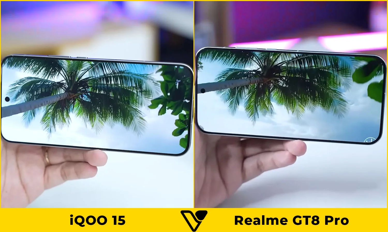 So sánh màn hình iQOO 15 vs Realme GT8 Pro