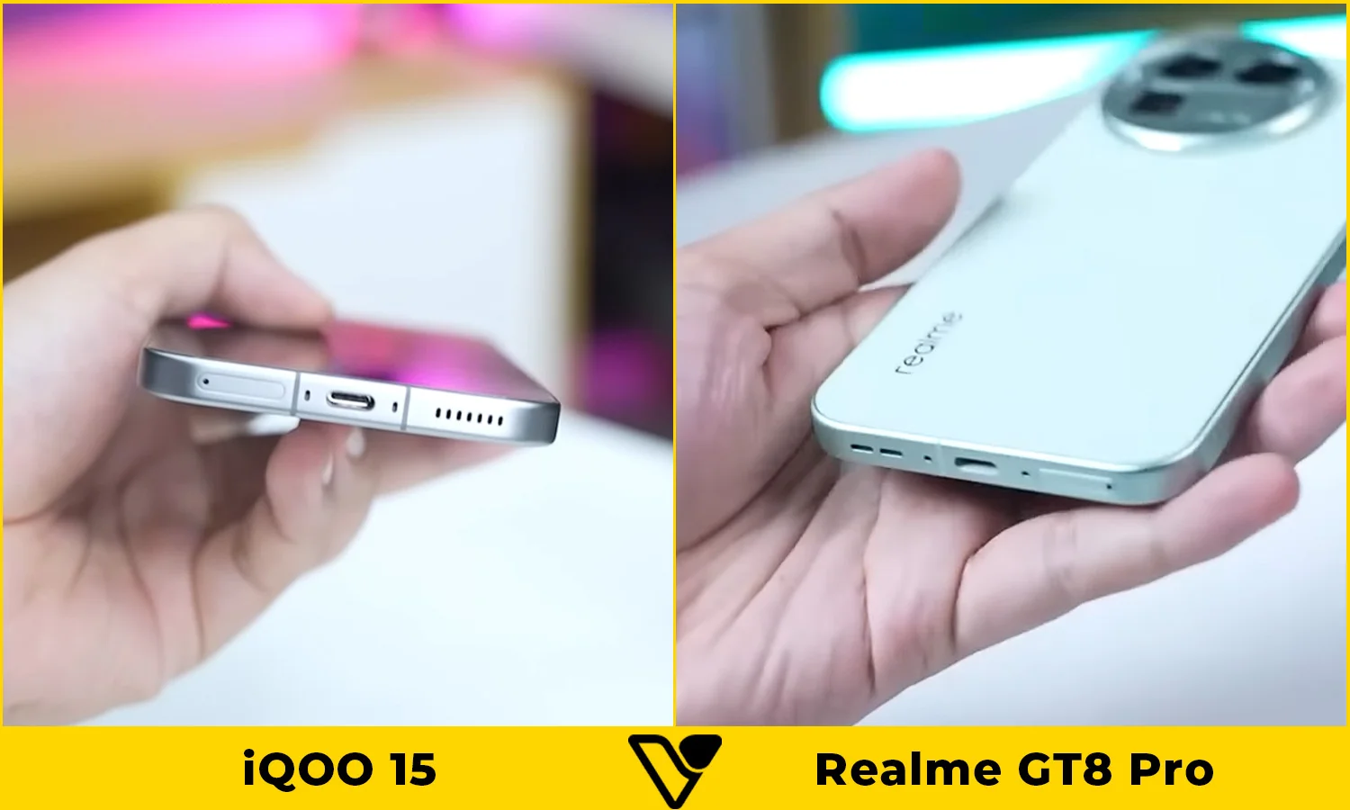 So sánh pin và sạc iQOO 15 vs Realme GT8 Pro