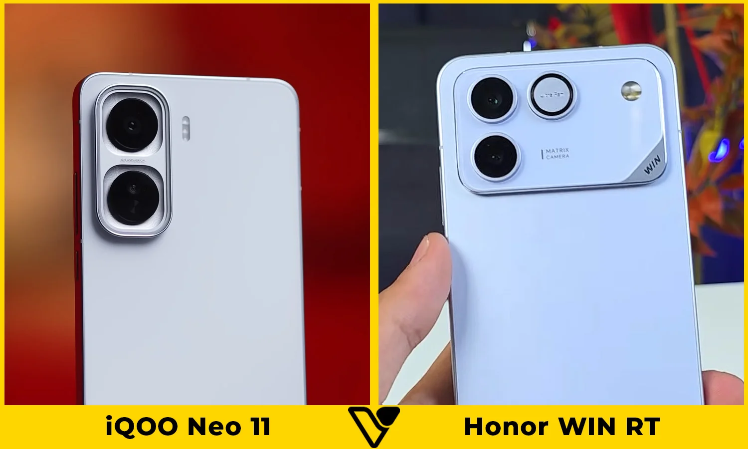 So sánh camera iQOO Neo 11 vs Honor WIN RT