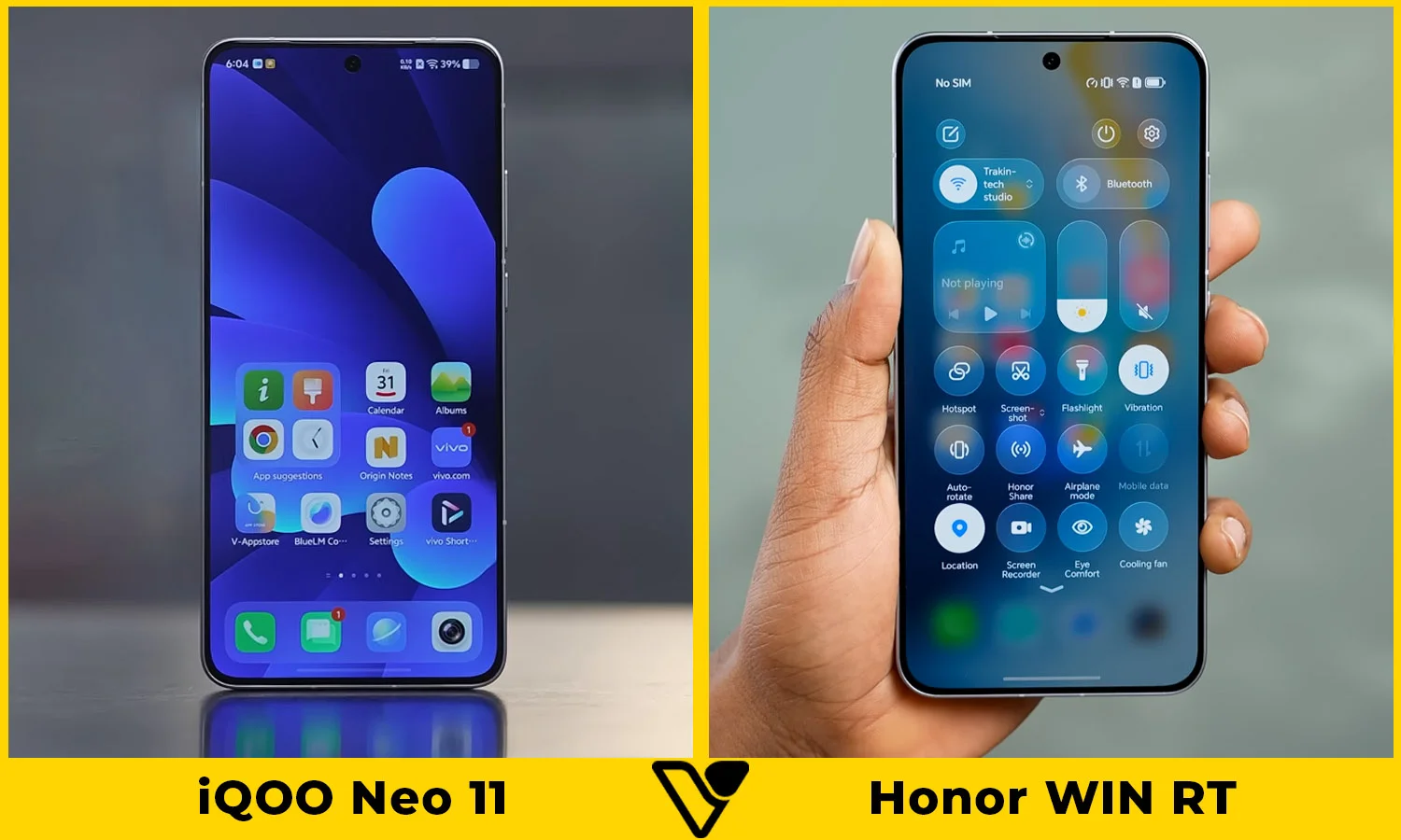 So sánh màn hình iQOO Neo 11 vs Honor WIN RT