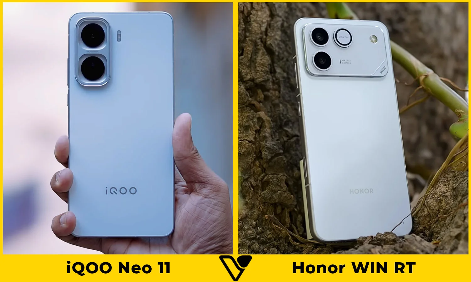 So sánh iQOO Neo 11 vs Honor WIN RT thiết kế