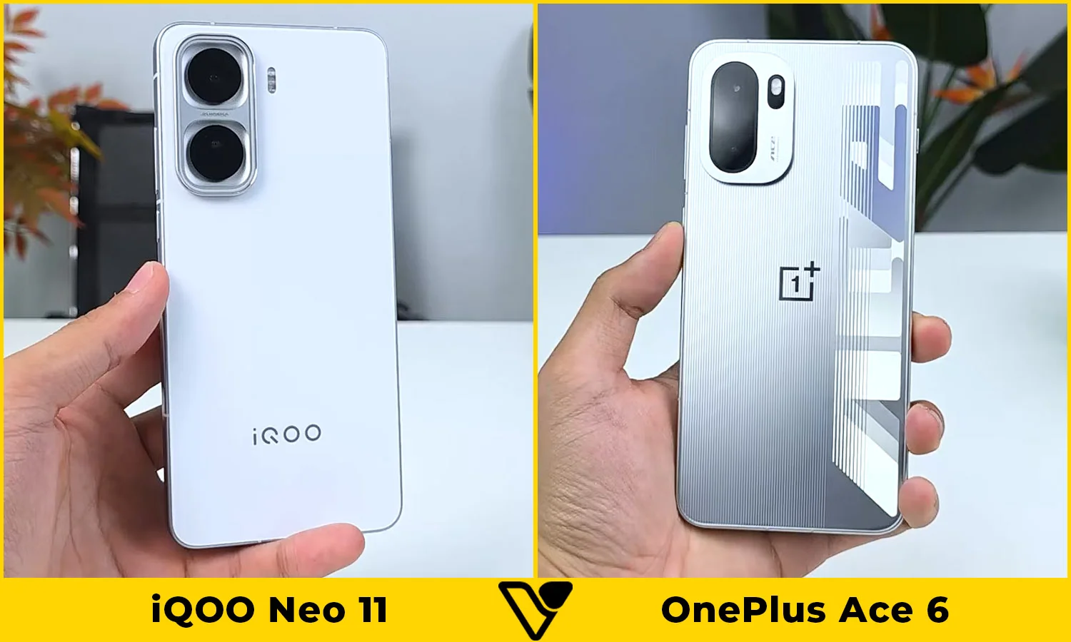 So sánh thiết kế iQOO Neo 11 vs OnePlus Ace 6