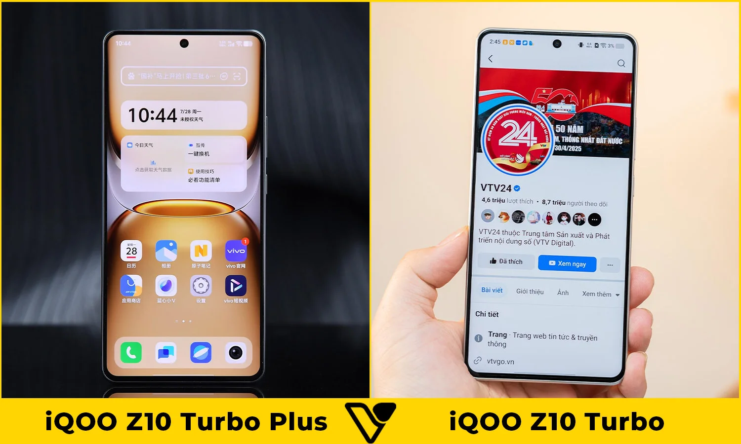 So sánh màn hình iQOO Z10 Turbo Plus vs iQOO Z10 Turbo