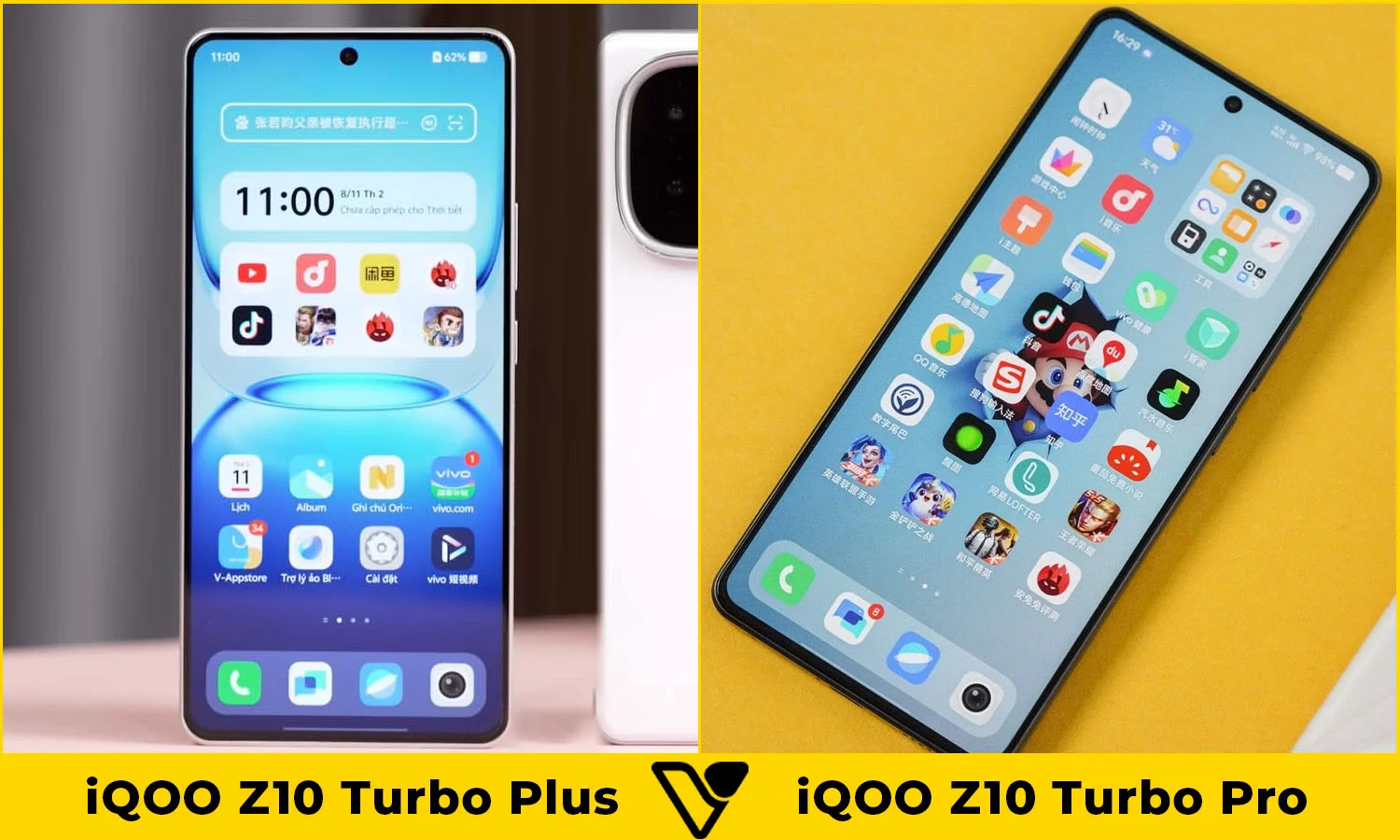 So sánh màn hình iQOO Z10 Turbo Plus vs iQOO Z10 Turbo Pro