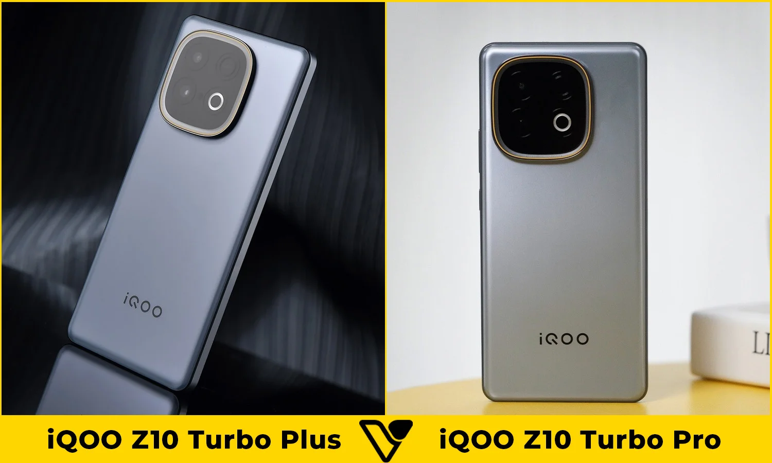 So sánh thiết kế iQOO Z10 Turbo Plus vs iQOO Z10 Turbo Pro