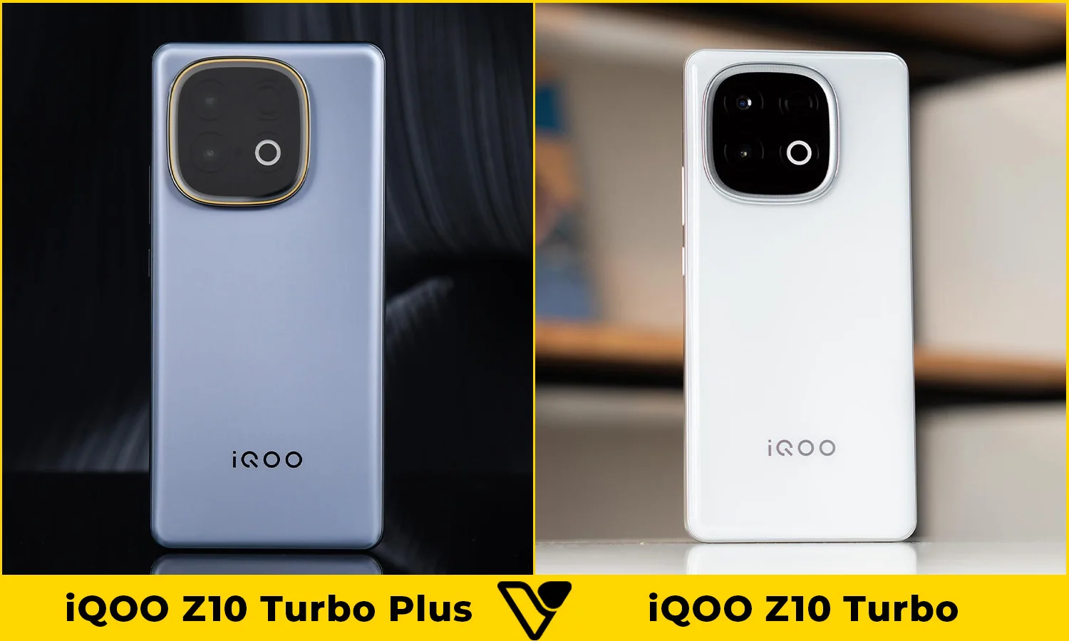 So sánh thiết kế iQOO Z10 Turbo Plus vs iQOO Z10 Turbo