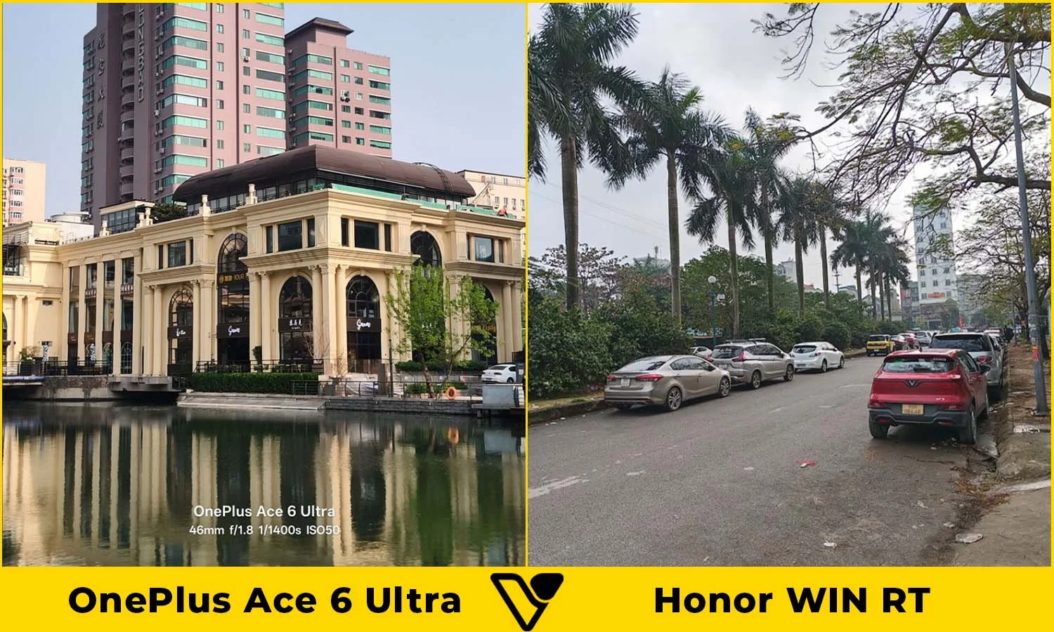 So sánh ảnh chụp OnePlus Ace 6 Ultra vs Honor WIN RT