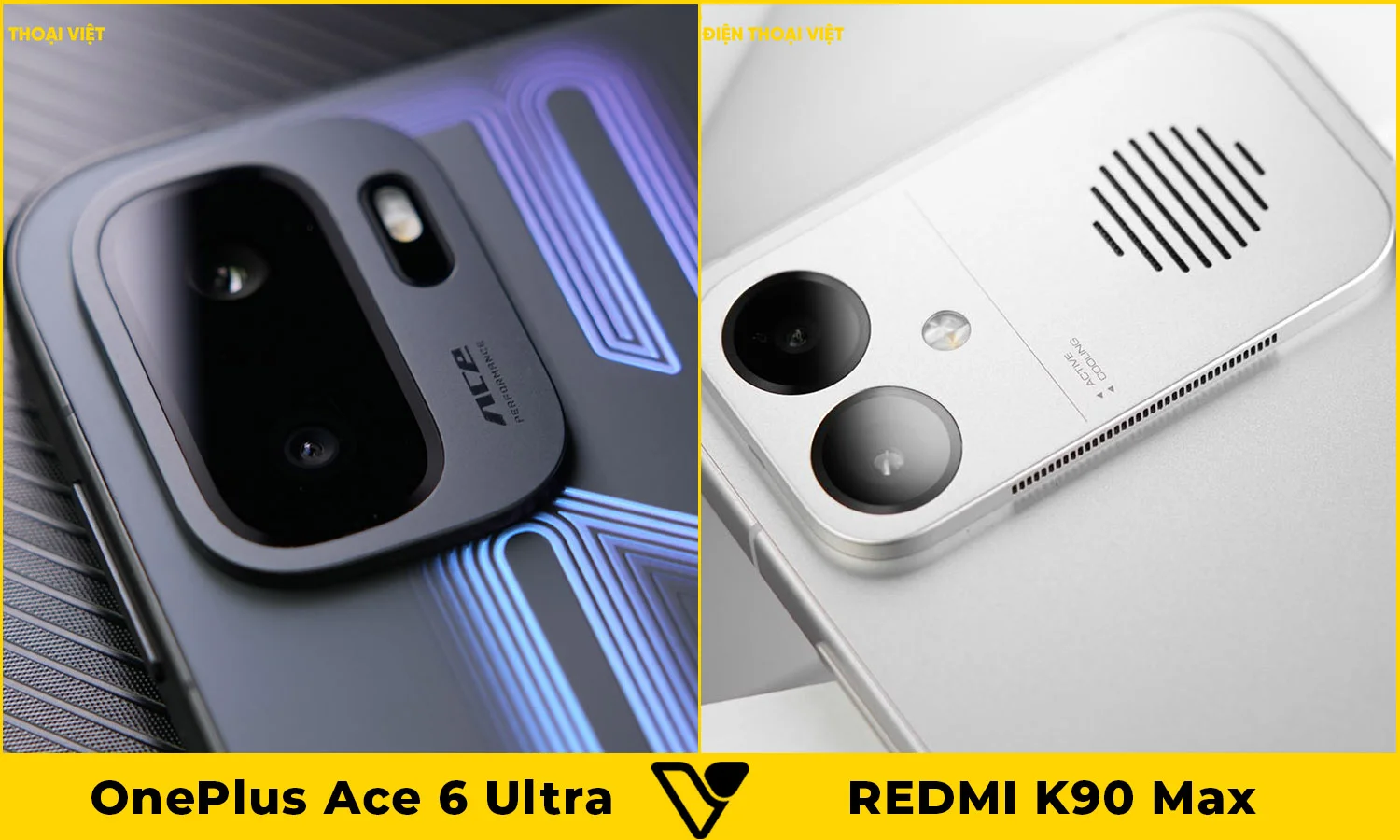 So sánh camera OnePlus Ace 6 Ultra vs REDMI K90 Max
