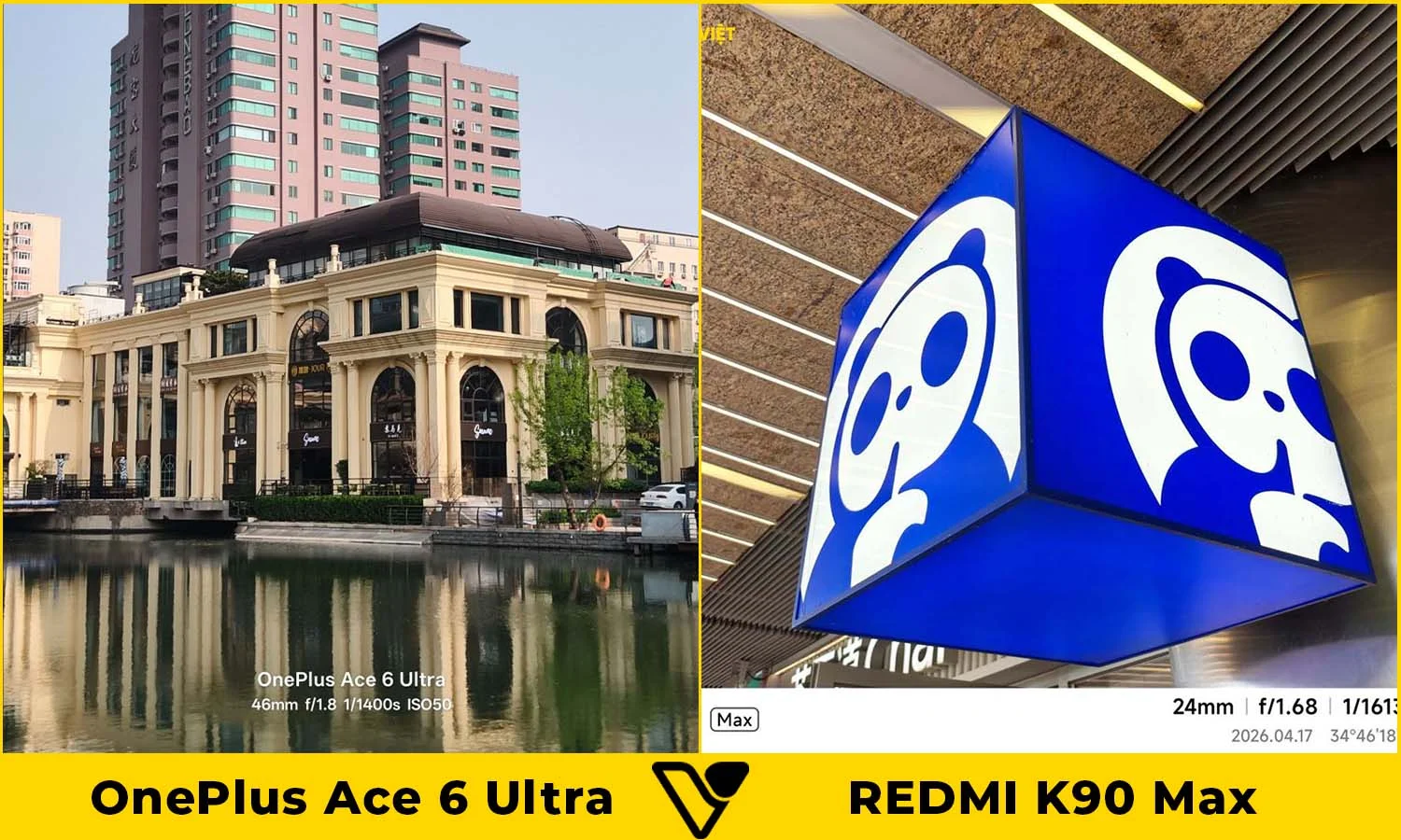 So sánh ảnh chụp OnePlus Ace 6 Ultra vs REDMI K90 Max