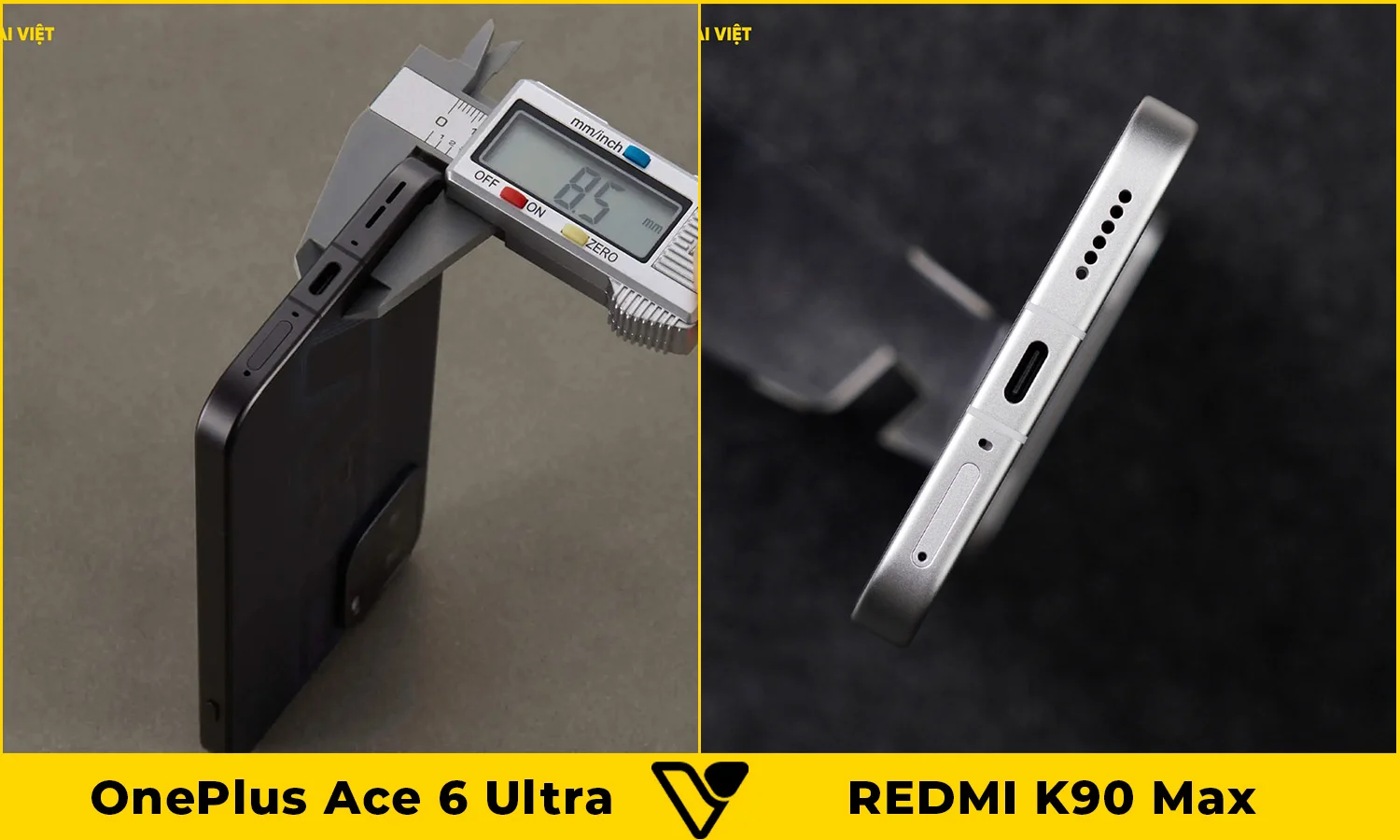 So sánh pin và sạc OnePlus Ace 6 Ultra vs REDMI K90 Max