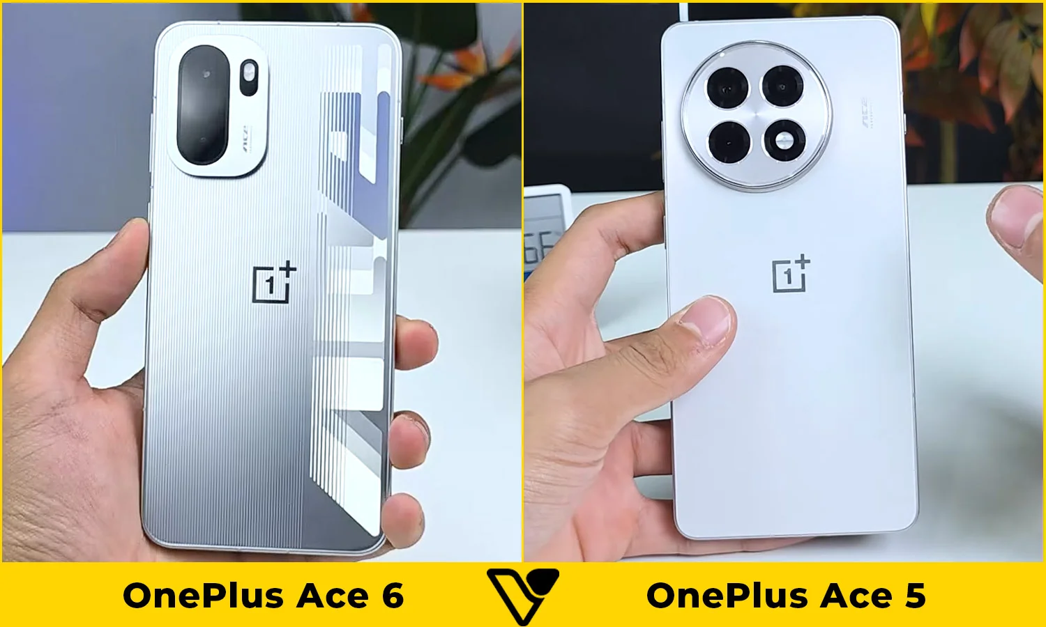 So sánh thiết kế OnePlus Ace 6 vs OnePlus Ace 5