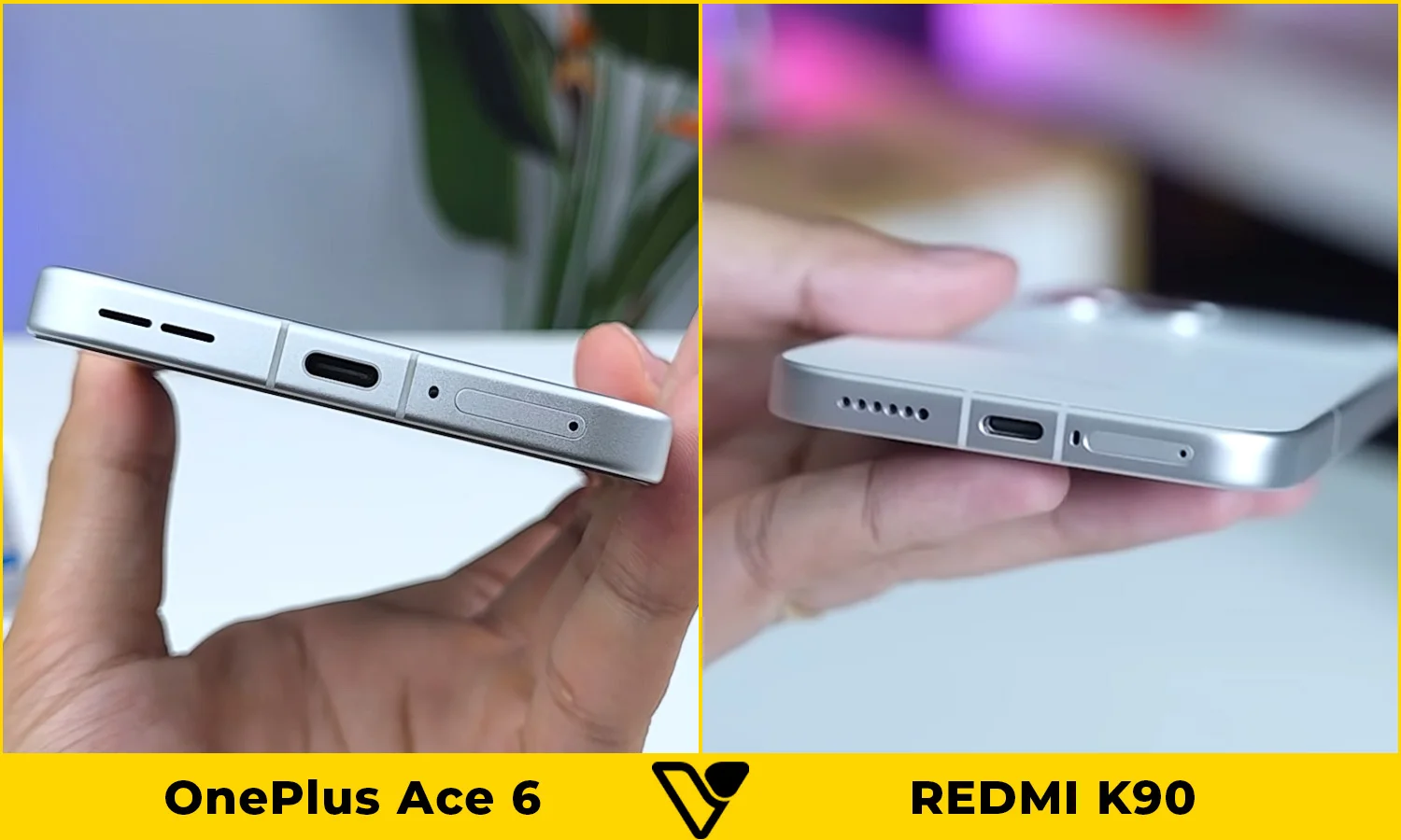 So sánh pin và sạc OnePlus Ace 6 vs REDMI K90