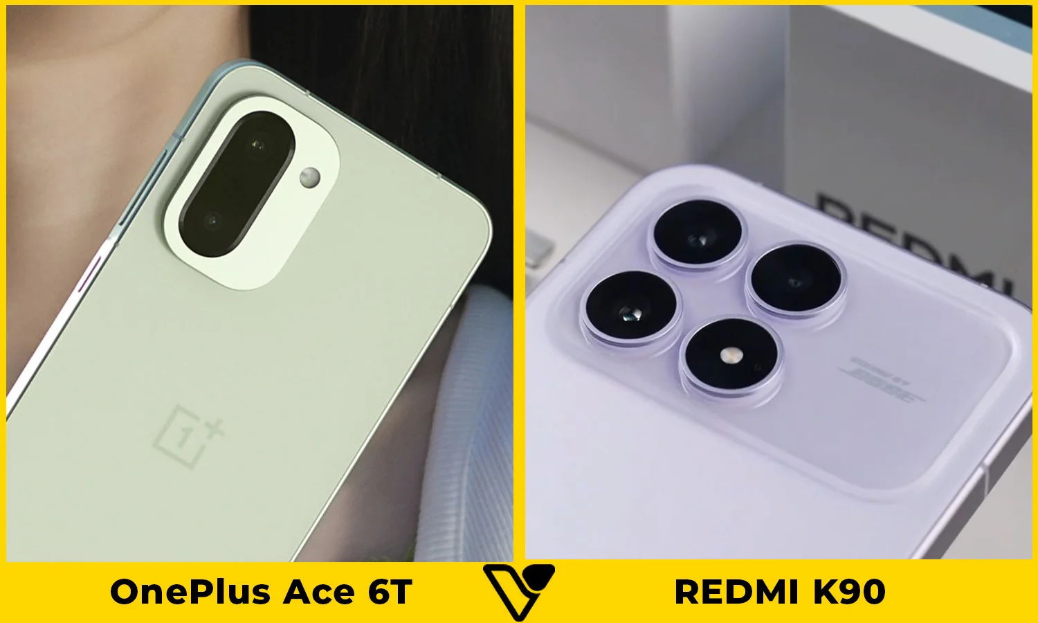 So sánh camera giữa OnePlus Ace 6T vs REDMI K90